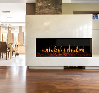 Modern Flames Orion Multi 76" Heliovision Built-in/Wall Mounted Virtual Linear Electric Fireplace