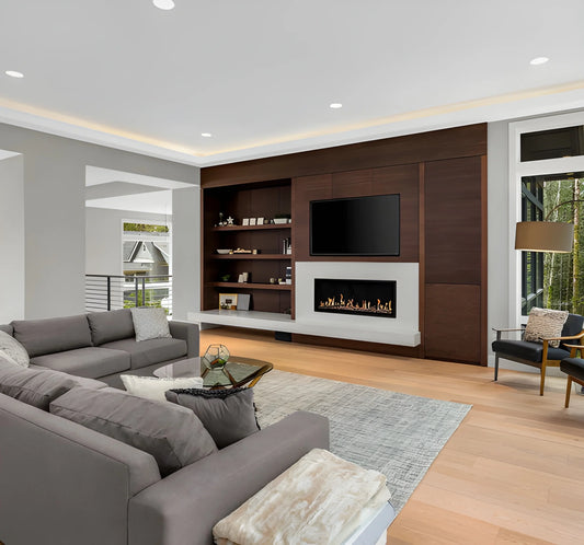 Modern Flames Orion Slim 100" Heliovision Built-in/Wall Mounted Virtual Linear Electric Fireplace