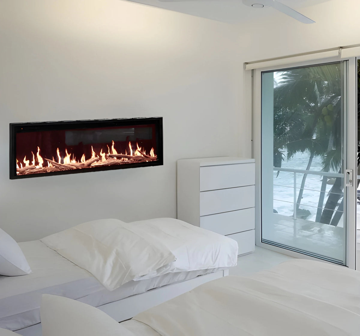 Modern Flames Orion Slim 52" Heliovision Built-in/Wall Mounted Virtual Linear Electric Fireplace