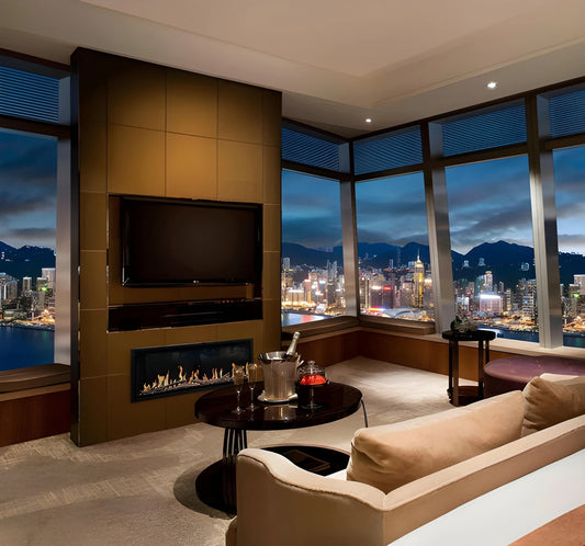 Modern Flames Orion Slim 76" Heliovision Built-in/Wall Mounted Virtual Linear Electric Fireplace