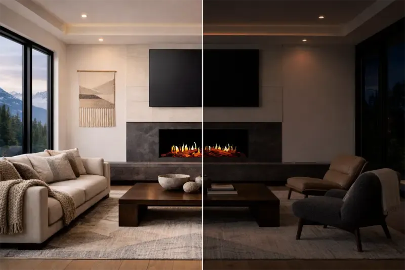 Modern Flames Orion V2 Multi 60" Heliovision Virtual Smart Built-In Electric Fireplace