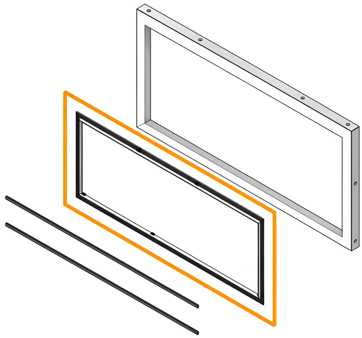 Superior Linear Indoor/Outdoor See-Through Conversion Kit for DRL4048, DRL6048 and VRL6048 Fireplaces