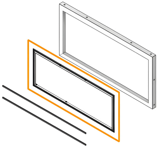 Superior Linear Indoor/Outdoor See-Through Conversion Kit for DRL4048, DRL6048 and VRL6048 Fireplaces