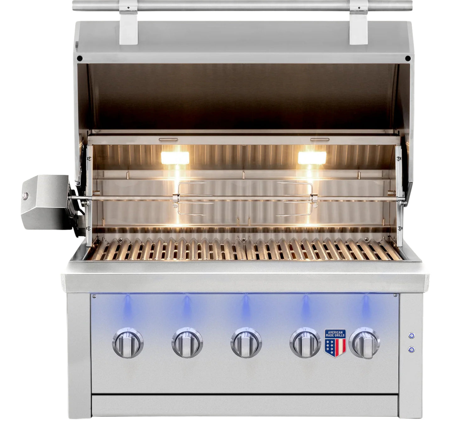 American Made Grills Ovation Built-In Hybrid Gas Grill