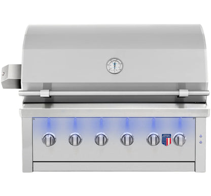 American Made Grills Ovation Built-In Hybrid Gas Grill
