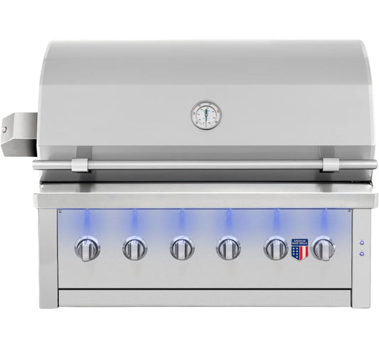 American Made Grills Ovation Built-In Hybrid Gas Grill