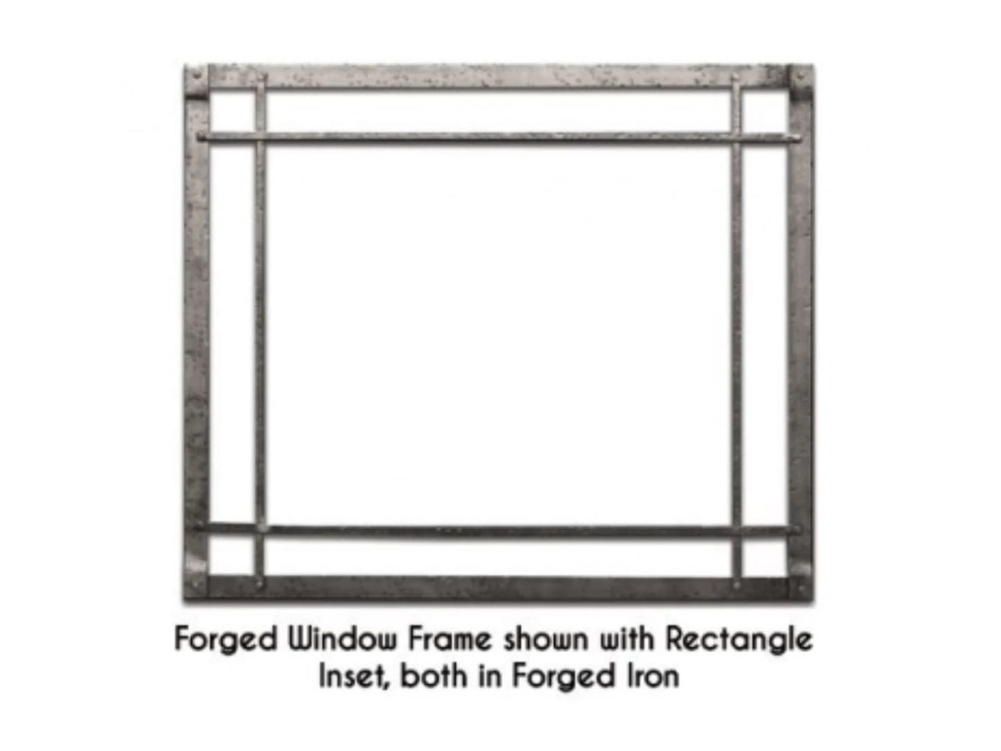 Forged Iron Inset, Rectangle, Oil-Rubbed Bronze