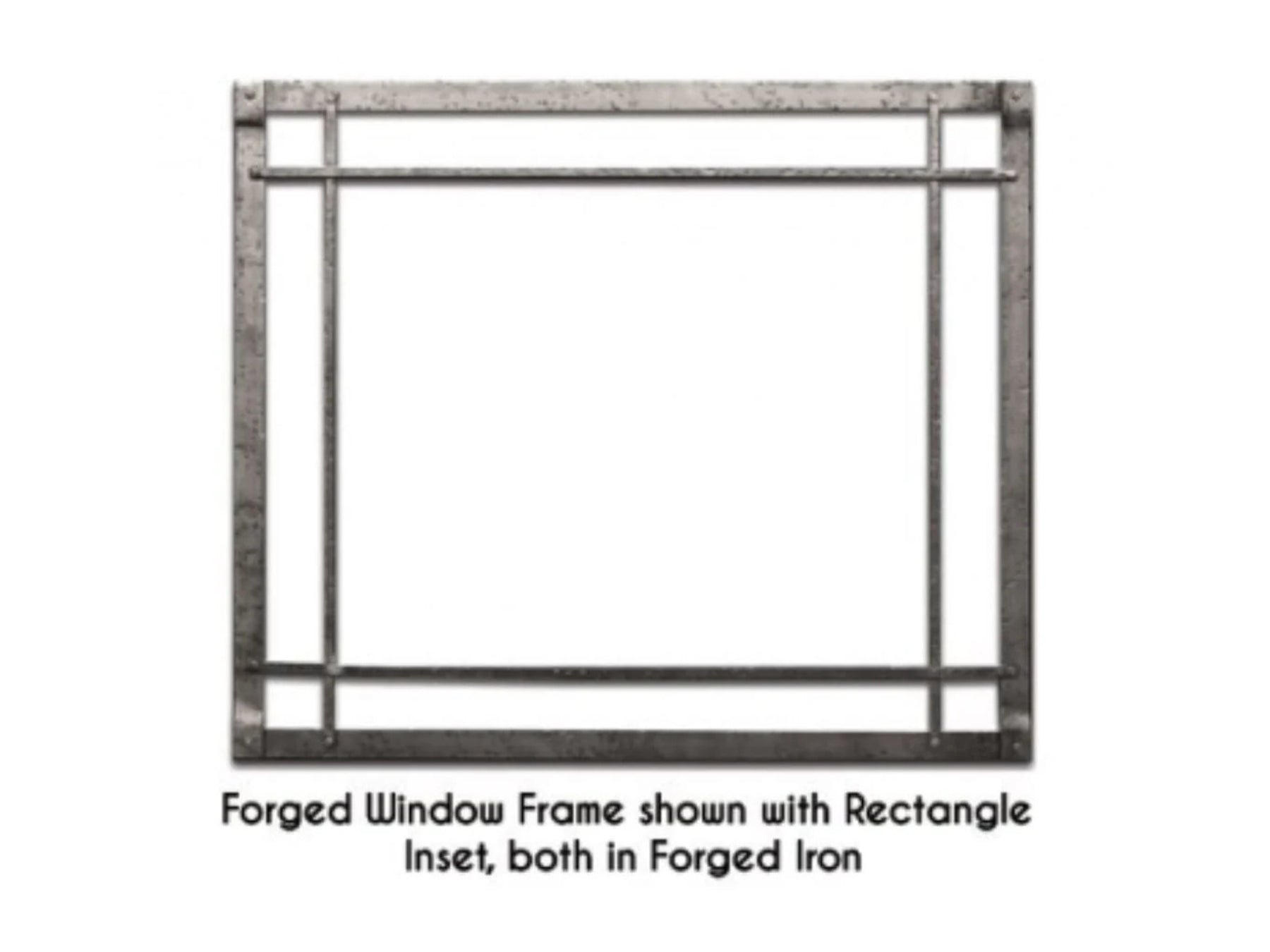 Forged Iron Inset, Rectangle, Oil-Rubbed Bronze