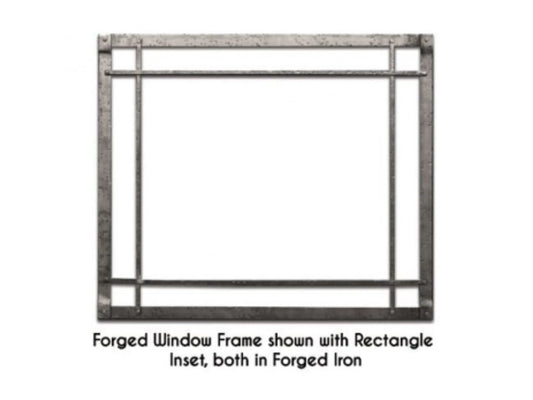 Forged Iron Inset, Rectangle, Oil-Rubbed Bronze
