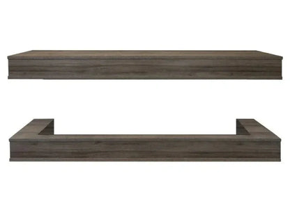 Modern Flames Weathered Walnut Studio Suite Premium Wall Mounted Cabinet for 80" Landscape Pro Multi Fireplace