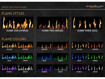 Modern Flames Orion Traditional 42" Heliovision Built-in Virtual Electric Fireplace Insert