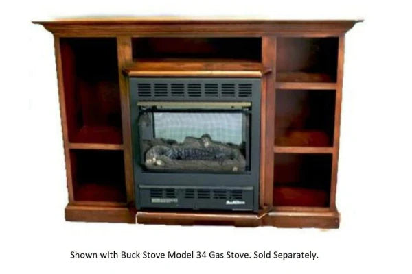 Dark Oak Prestige Bookcase Mantel