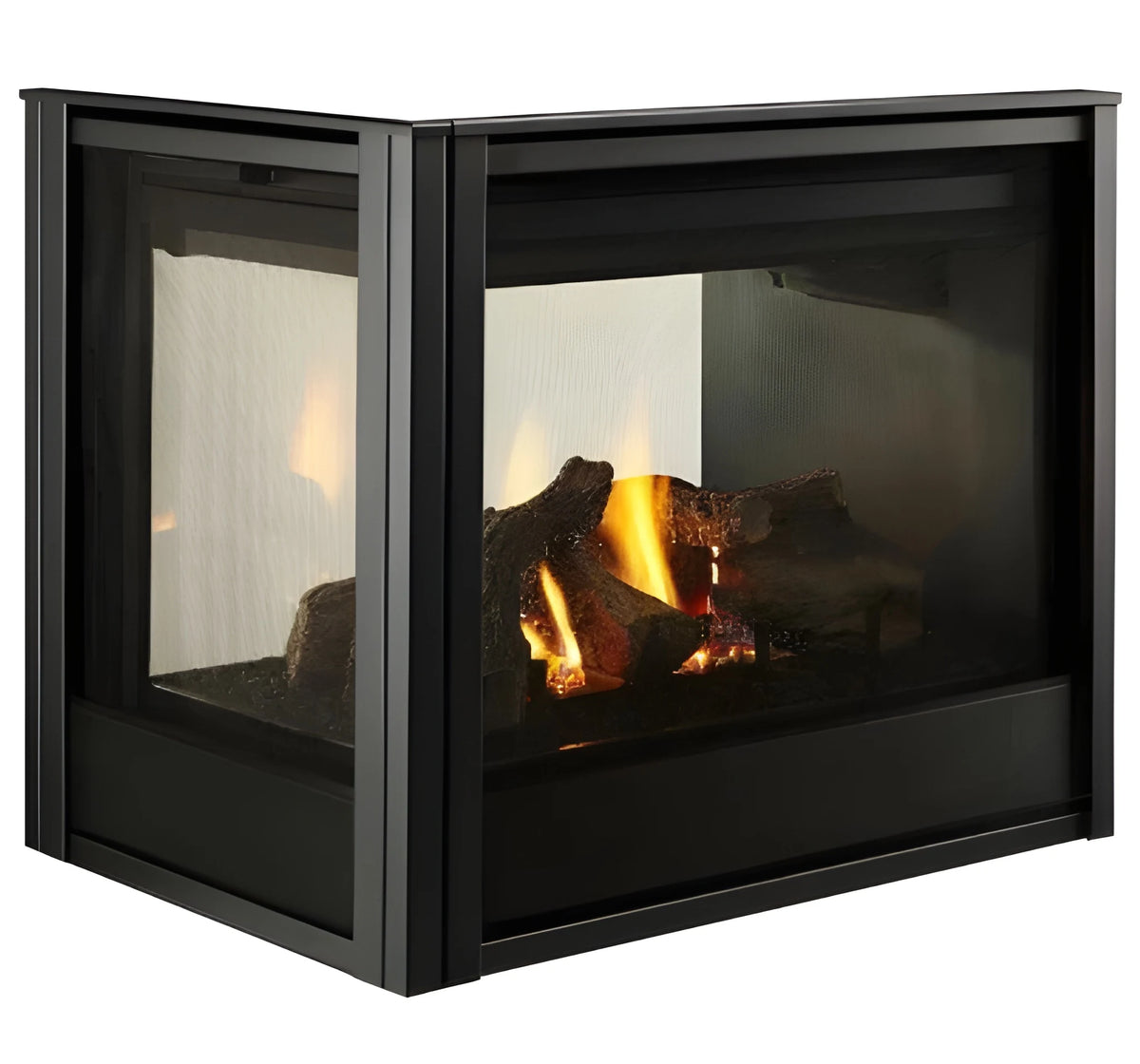 Majestic Pier 36" Traditional Multi-Sided Top/Rear Direct Vent Gas Fireplace with IntelliFire Touch Ignition System