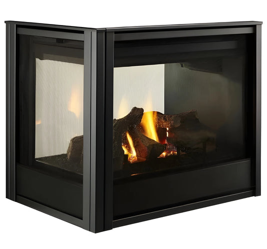 Majestic Pier 36" Traditional Multi-Sided Top/Rear Direct Vent Gas Fireplace with IntelliFire Touch Ignition System