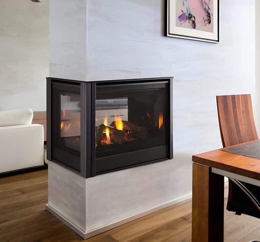Majestic Pier 36" Traditional Multi-Sided Top/Rear Direct Vent Gas Fireplace with IntelliFire Touch Ignition System