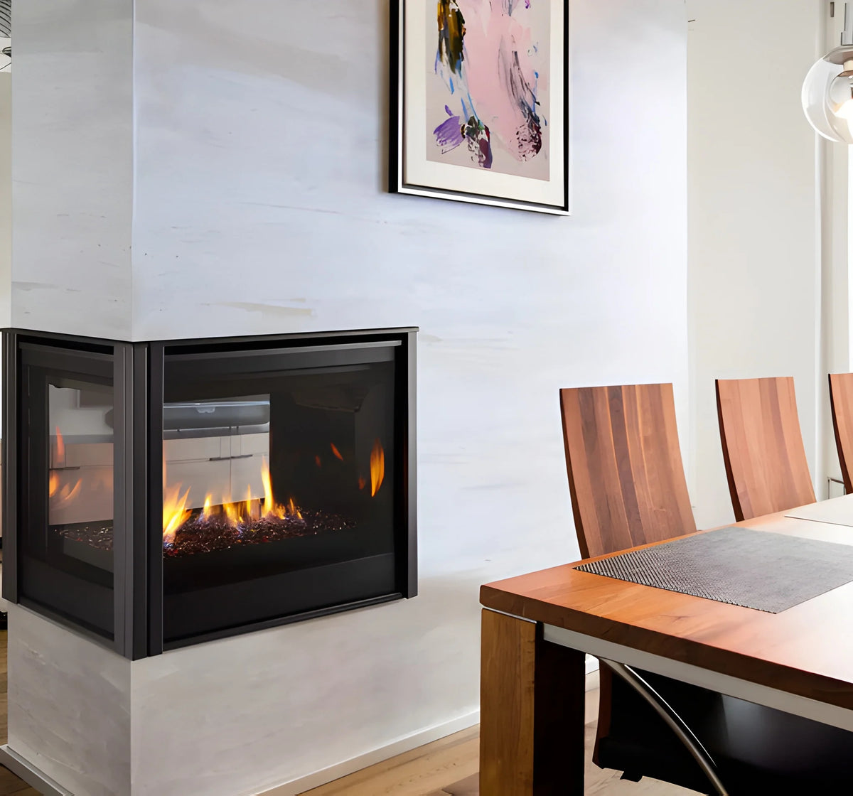 Majestic Pier 36" Traditional Multi-Sided Top/Rear Direct Vent Gas Fireplace with IntelliFire Touch Ignition System
