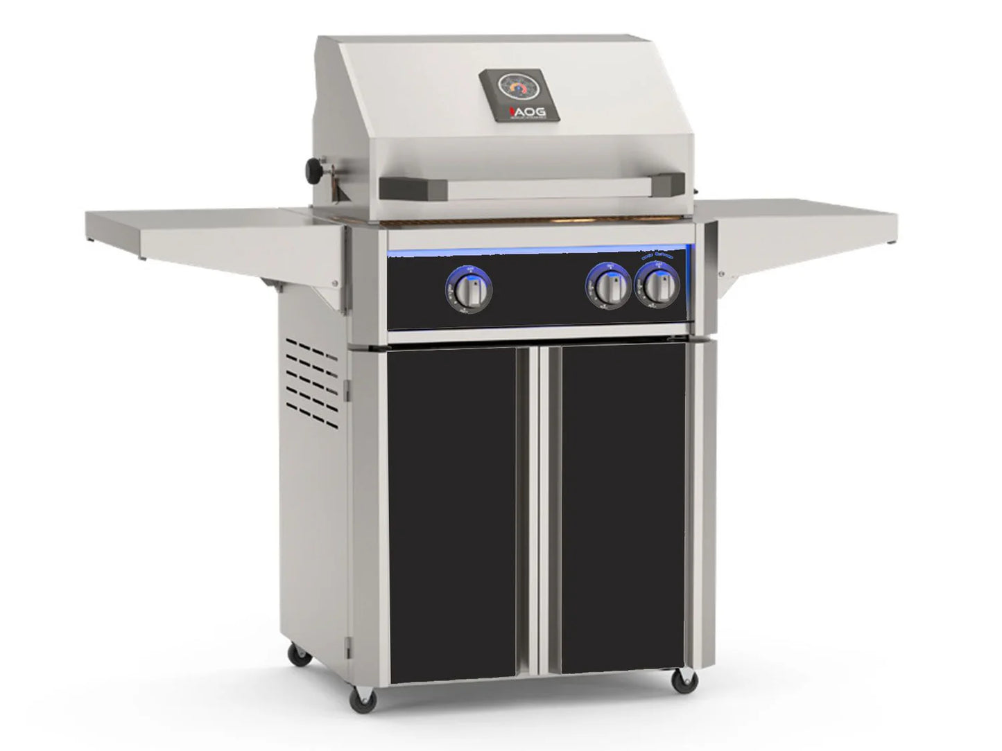 AOG L-Series 24" 2-Burner Portable Gas Grill with Backburner and Rotisserie Kit