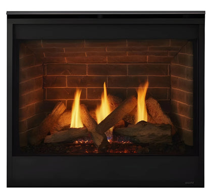 Majestic Quartz 36" Traditional Top/Rear Direct Vent Natural Gas Fireplace with IntelliFire Touch Ignition System