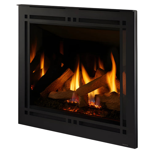 Majestic Quartz 36" Traditional Top/Rear Direct Vent Propane Gas Fireplace with IntelliFire Touch Ignition System