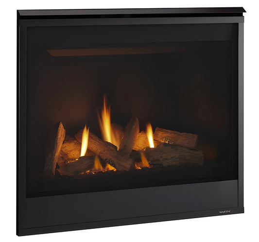 Majestic Quartz 42" Traditional Top/Rear Direct Vent Natural Gas Fireplace with IntelliFire Touch Ignition System