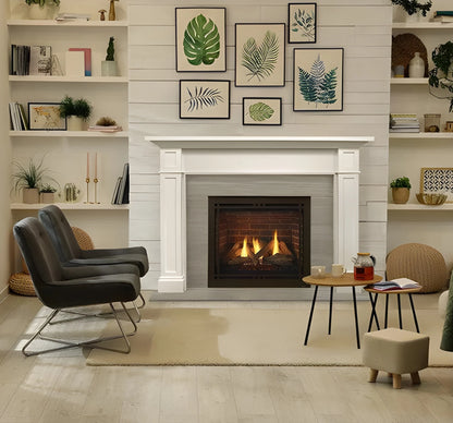 Majestic Quartz 36" Traditional Top/Rear Direct Vent Natural Gas Fireplace with IntelliFire Touch Ignition System