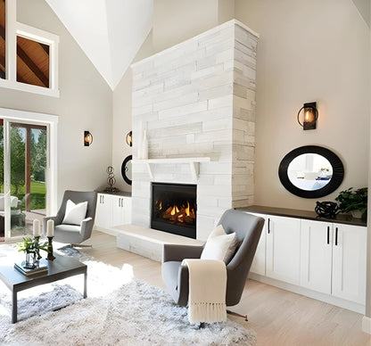 Majestic Quartz 36" Traditional Top/Rear Direct Vent Natural Gas Fireplace with IntelliFire Touch Ignition System