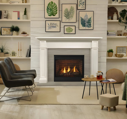 Majestic Quartz 36" Traditional Top/Rear Direct Vent Natural Gas Fireplace with IntelliFire Touch Ignition System