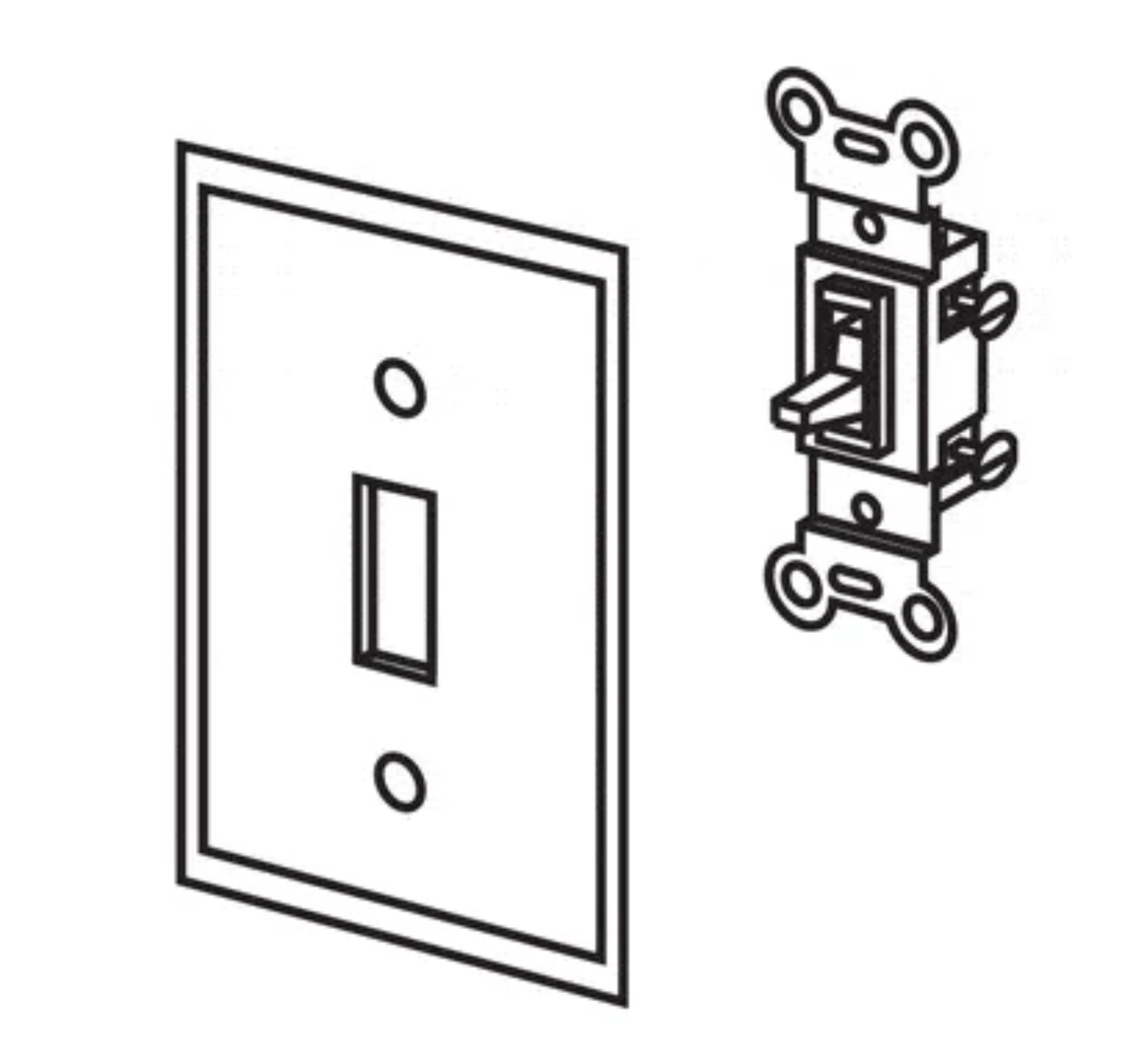 Superior On/Off White Wall Switch Kit for Millivolt