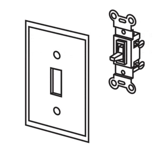 Superior On/Off White Wall Switch Kit for Millivolt