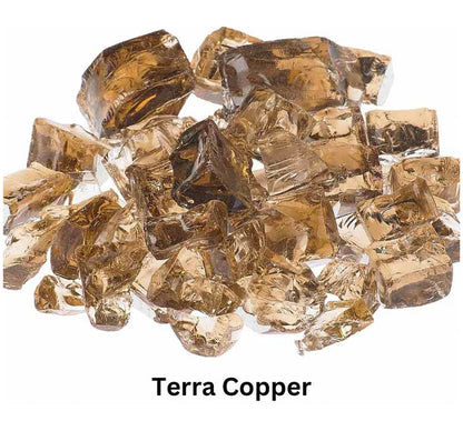 Grand Canyon Athena 1/2 Inch Indoor/Outdoor Reflective Crushed Fire Glass