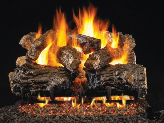Real Fyre Burnt Rustic Oak 18/20" Vented Gas Log Set