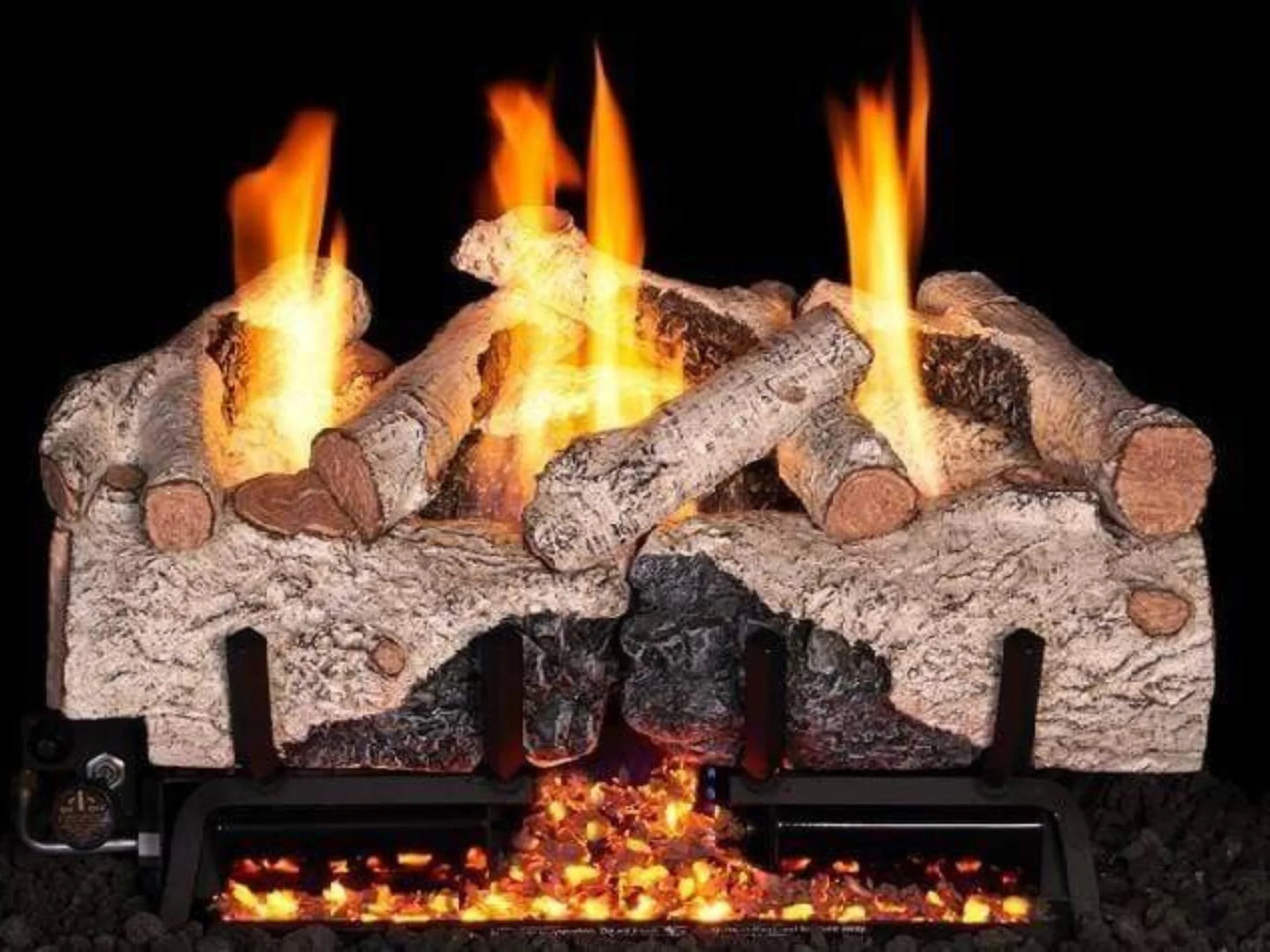 Real Fyre 30" Charred Alpine Birch Vent-Free Single View Gas Log Set
