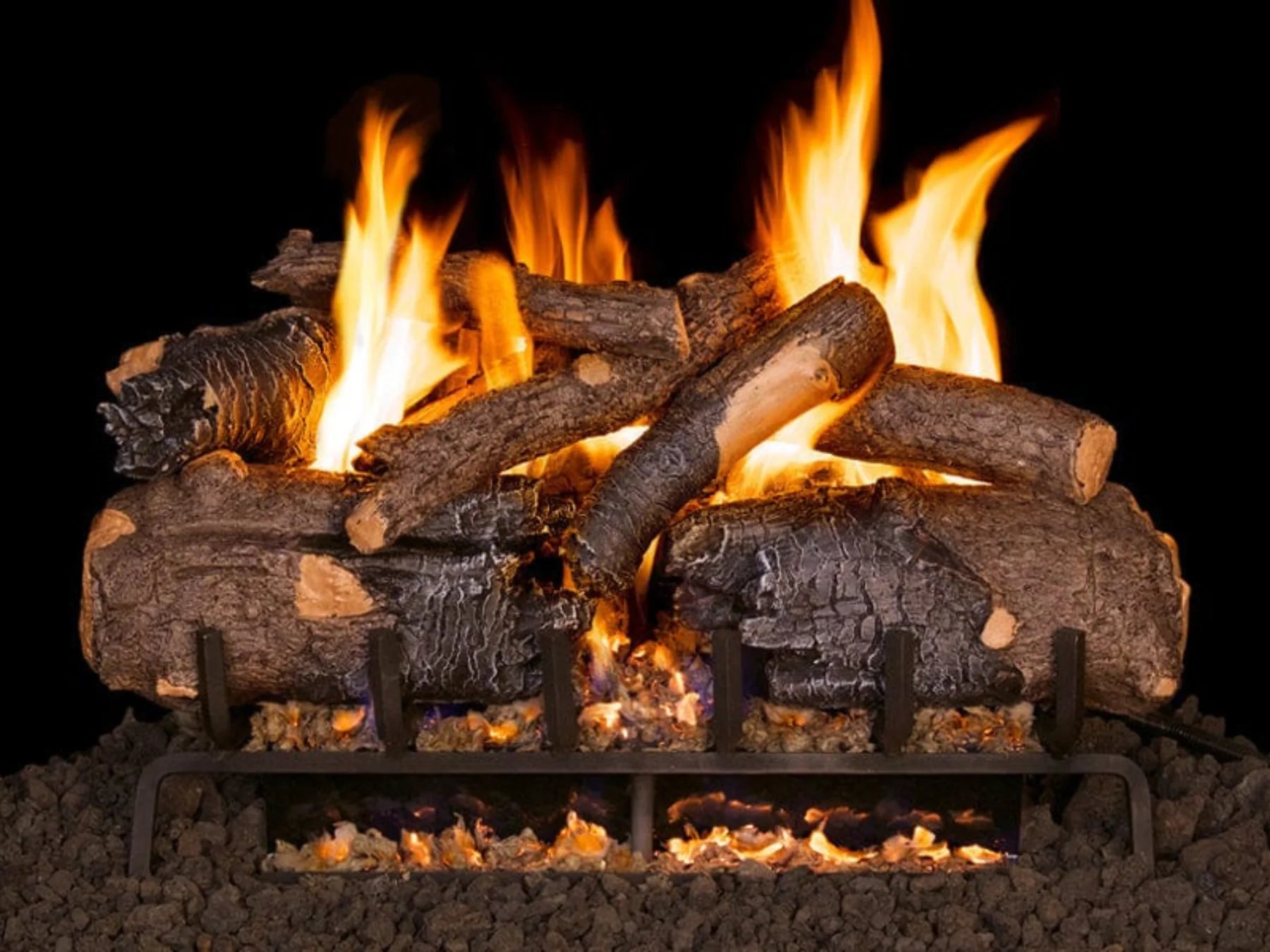 Real Fyre 30" Charred American Oak Gas Log Set