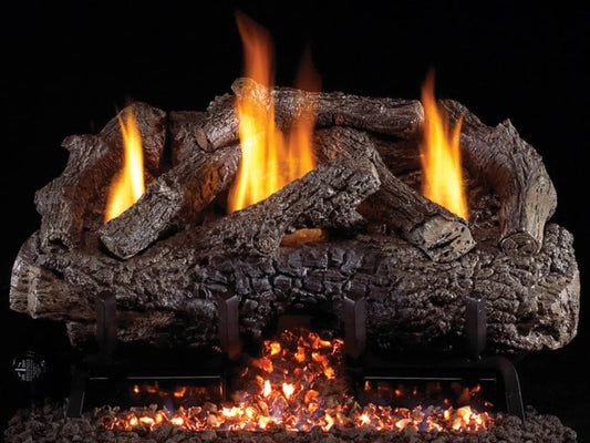 Real Fyre Charred Frontier Oak 24" Vent Free Single View Gas Log Set