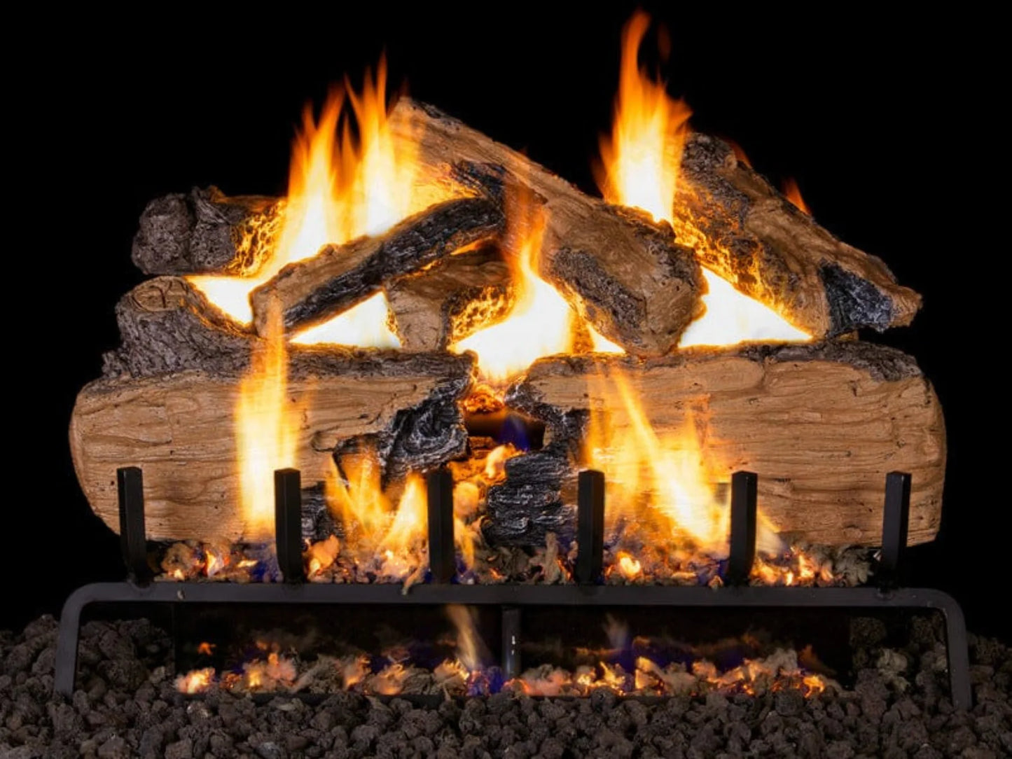 Real Fyre Charred Split 30" Vented Gas Log Set