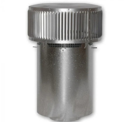 Superior Round Top-Termination Cap With Slip Section and Louvers for 8" Wood Burning Chimney
