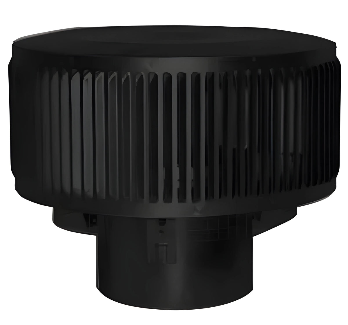 Superior Black Round Top Termination Cap With Louvered Screen for 8" Wood Burning Chimney