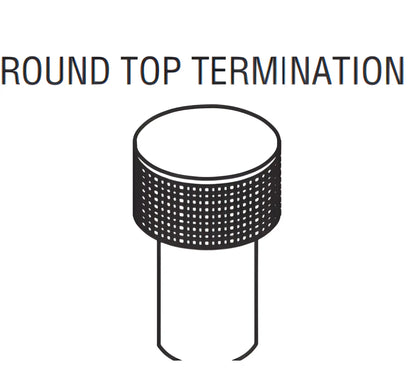 Superior Round Top-Termination Cap With Slip Section and Mesh Screen for 8" Wood Burning Chimney