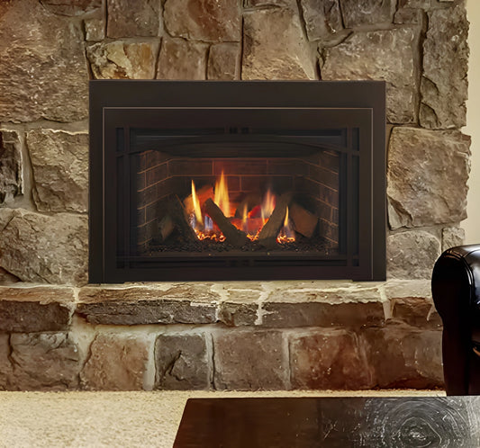Majestic Ruby 30 to 35 Inch Traditional Direct Vent Natural/Propane Gas Fireplace Insert with IntelliFire Touch Ignition System