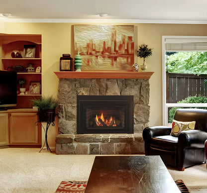 Majestic Ruby 30 to 35 Inch Traditional Direct Vent Natural/Propane Gas Fireplace Insert with IntelliFire Touch Ignition System