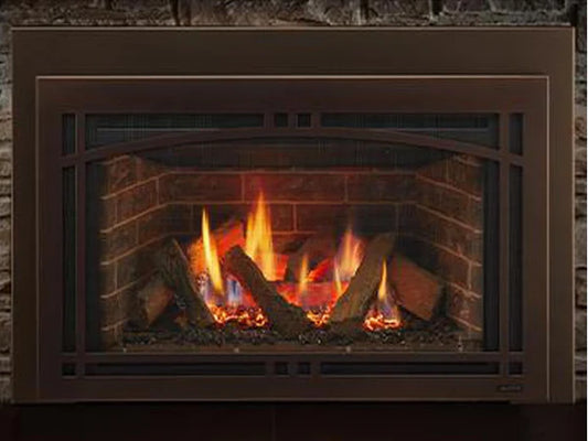 Majestic Ruby Platinum Medium 30" Natural Gas Direct Vent Fireplace Insert with Birch Logs & IntelliFire Touch