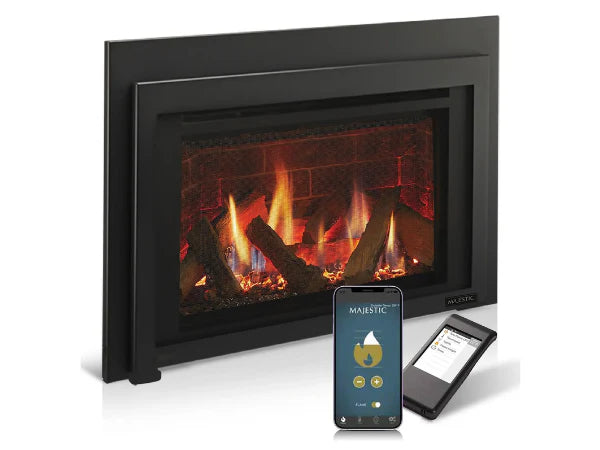 Majestic Ruby Platinum Medium 30" Direct Vent Liquid Propane Gas Fireplace Insert with IntelliFire Touch & Remote
