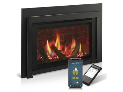 Majestic Ruby Platinum Medium 30" Direct Vent Natural Gas Fireplace Insert with IntelliFire Touch & Remote