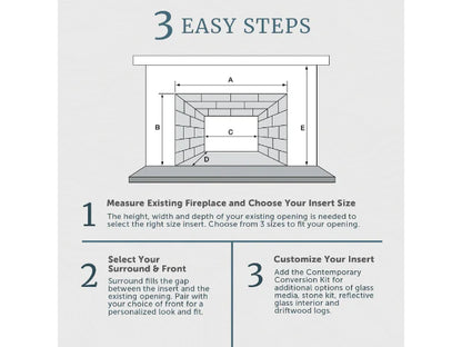 Majestic Ruby 30" Traditional Direct Vent Propane Gas Fireplace Insert with IntelliFire Touch Ignition System