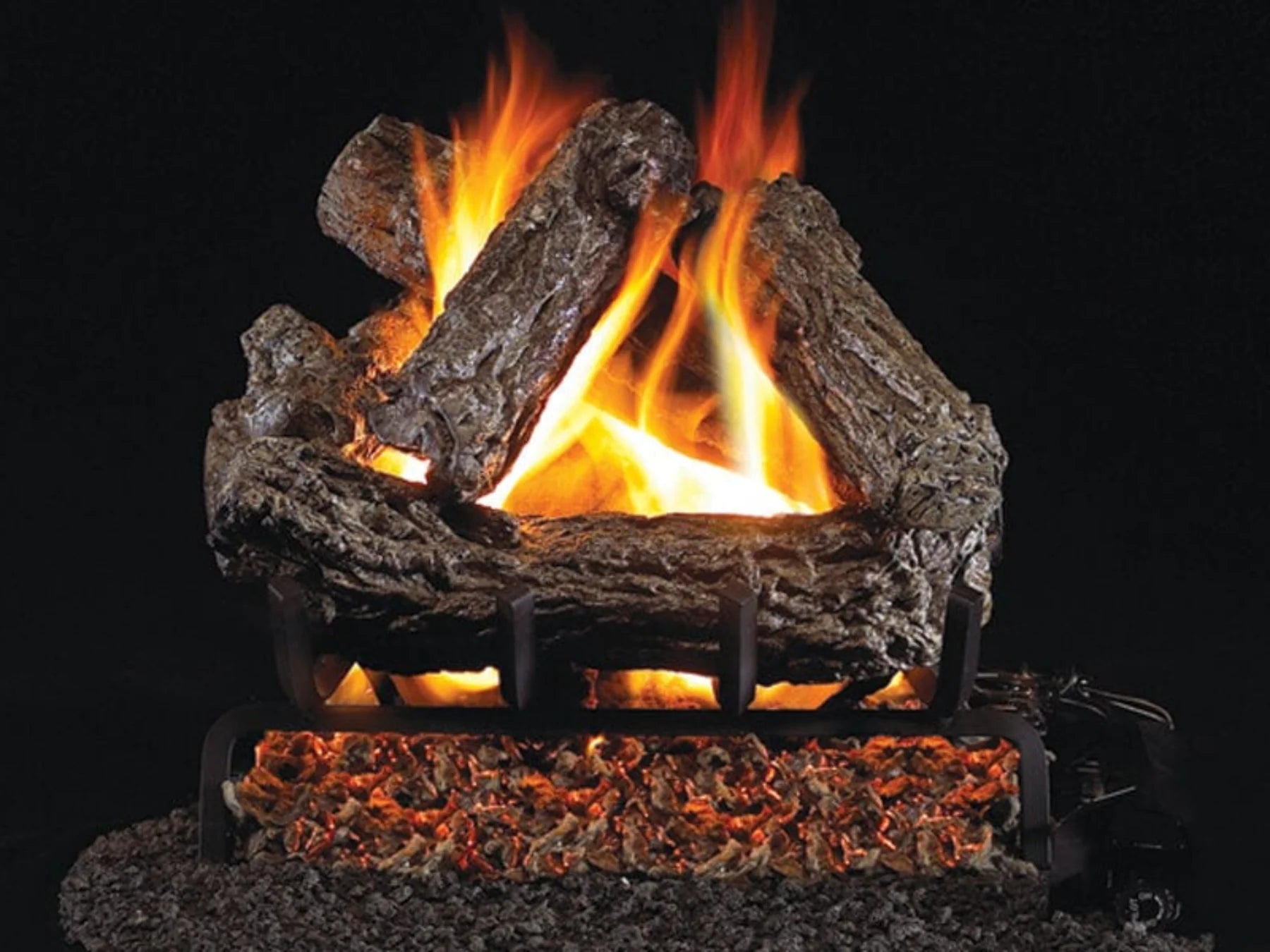 Real Fyre 18" Rustic Oak Gas Log Set