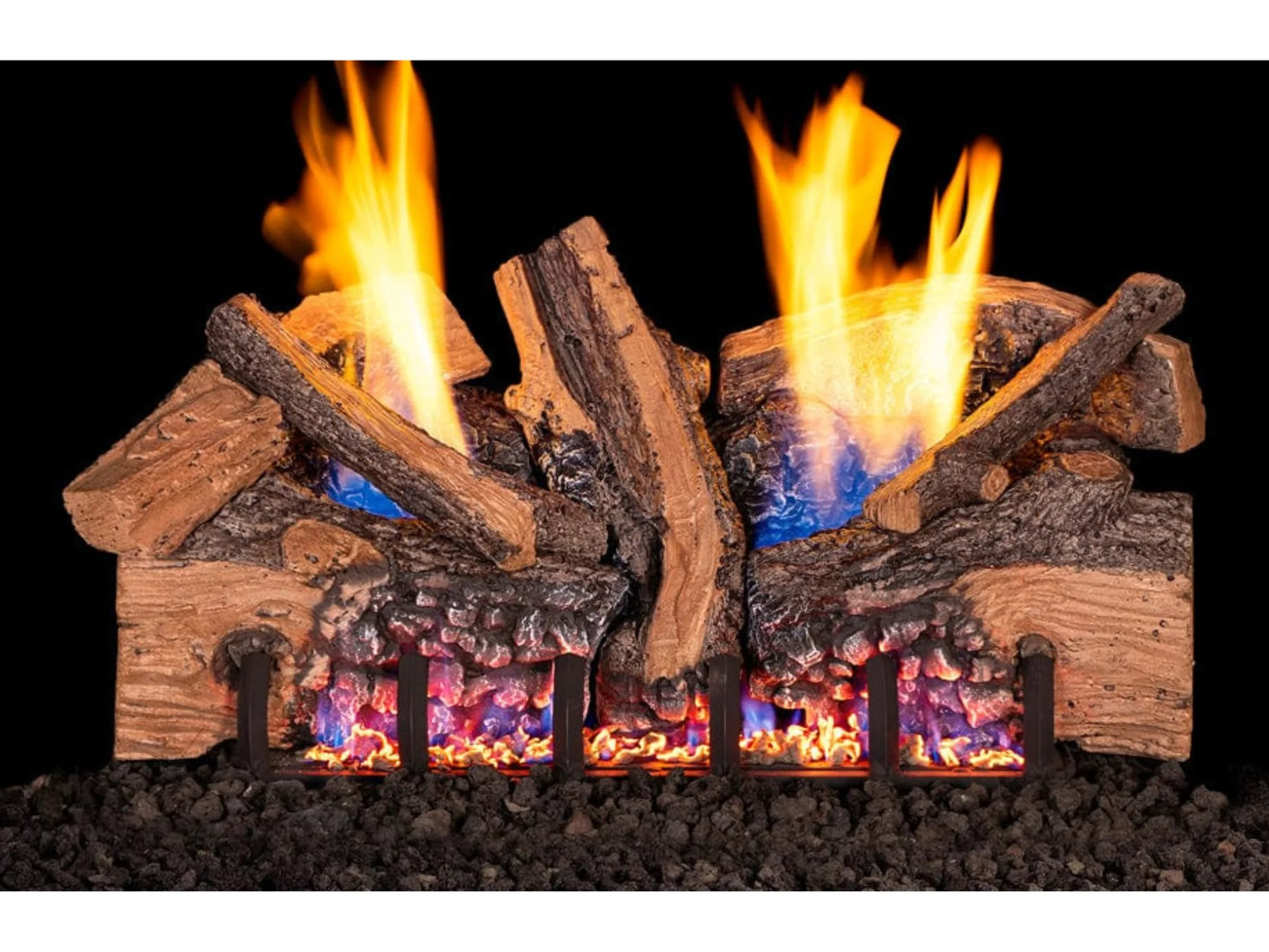 Real Fyre Foothill Split Oak 18″ Vent-Free Gas Log Set for Simgle View Fireplace