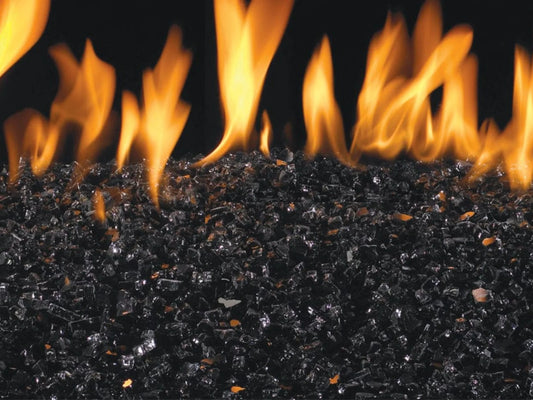 Real Fyre Black Non-Reflective Fyre Glass