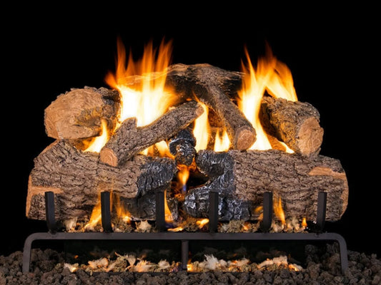 Real Fyre Charred Angel Oak 24" Vented Gas Logs