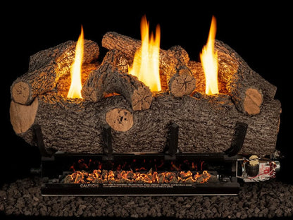 Real Fyre Meadow Oak 20/24/30 Inch Vent-Free Gas Logs for G9 Burners