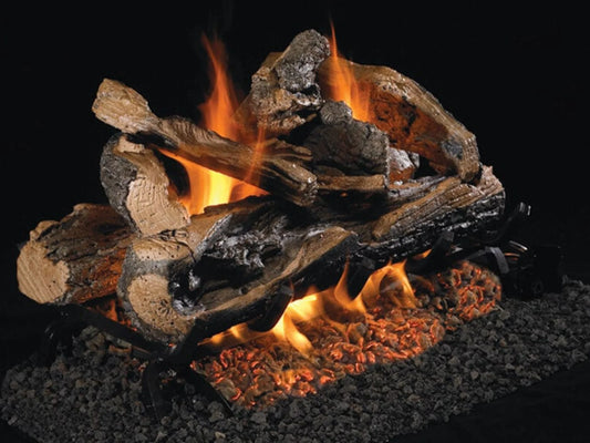 Real Fyre Designer 18"  Rugged Split Oak See-Thru Direct Vent Gas Log Set